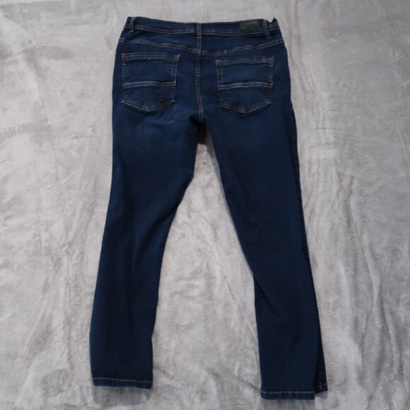 Kenneth Cole Jeans Men 36x30 Slim Fit Whiskering Dark Wash Stretch Preppy City - Picture 3 of 14